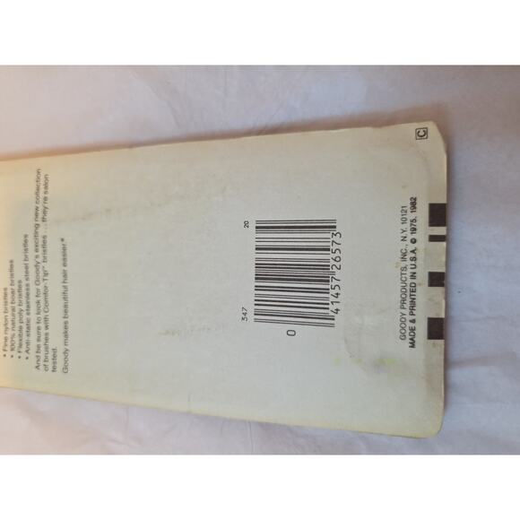 Vintage Goody Deluxe JewelTone Comb NOS Blue Hair Styling New on Card 9" - Picture 8 of 9